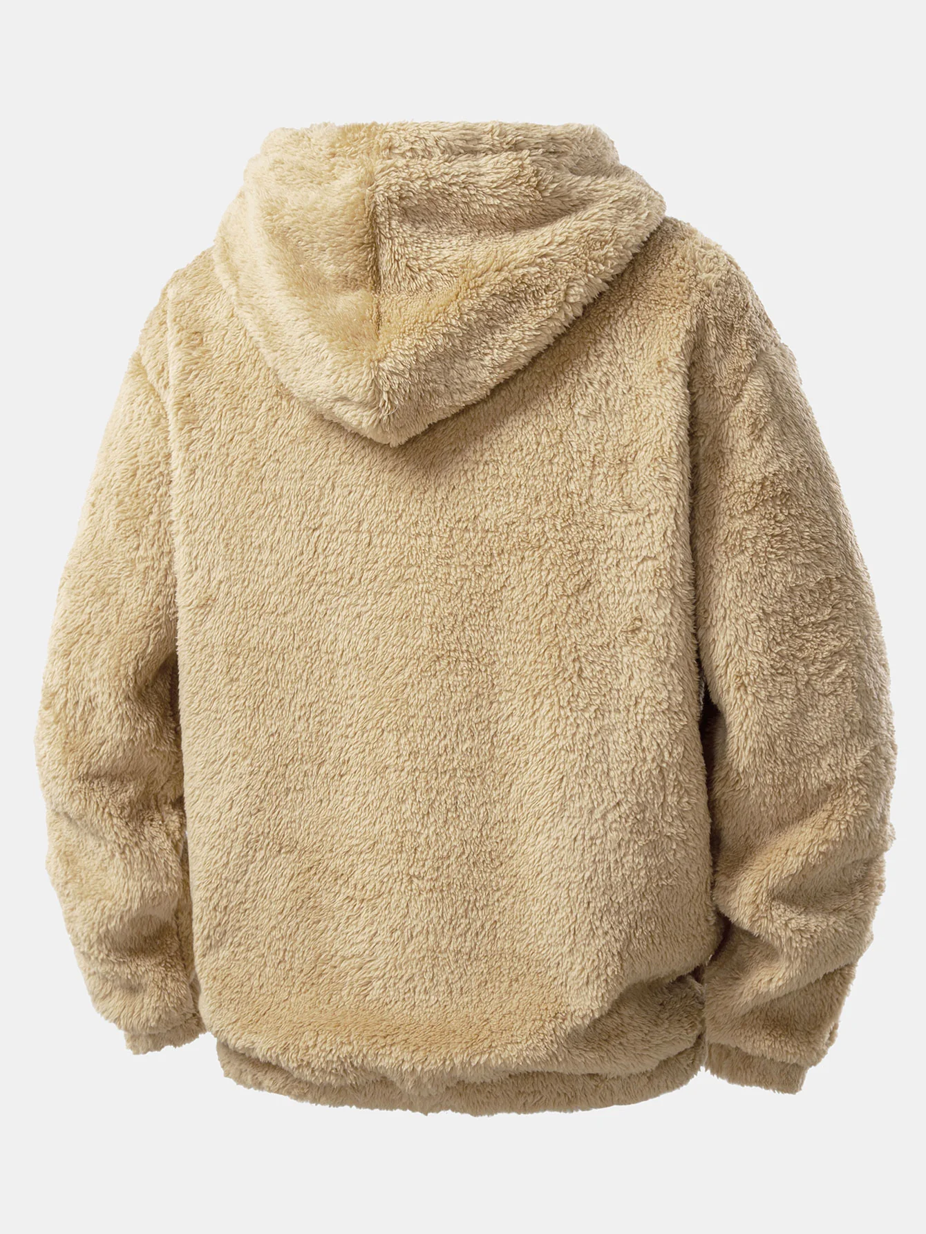 Bear Embroidered Patch Teddy Hoodie - Image 5