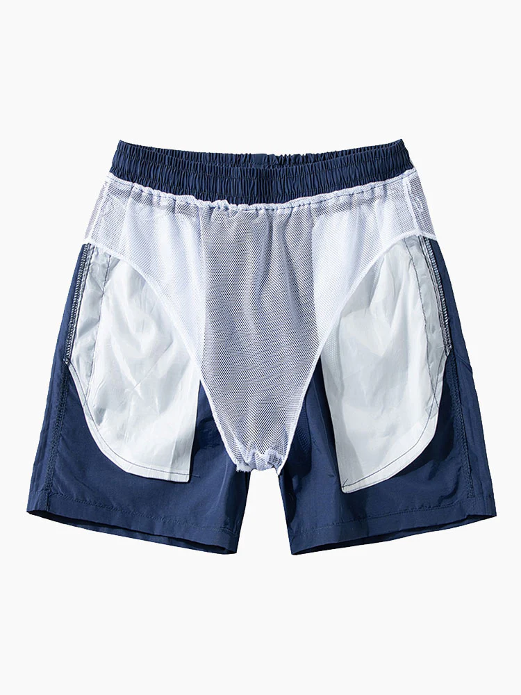 Herren Mid-Length Badeshorts mit Kordelzug - Image 3
