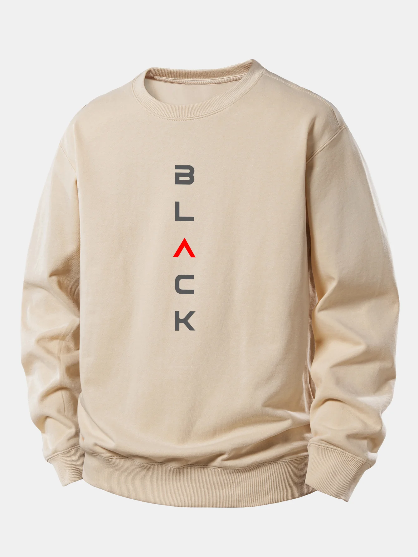 Schwarzes Print Relax Fit Sweatshirt - Image 4