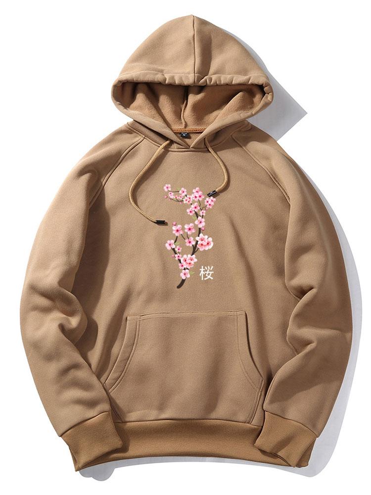 Kirschblüten Druck Hoodie - Image 4
