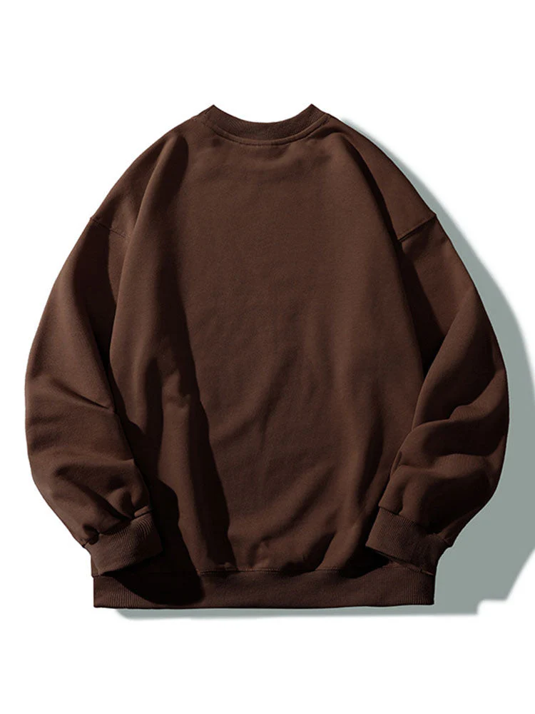 Chicagp Print Entspanntes Sweatshirt - Image 6