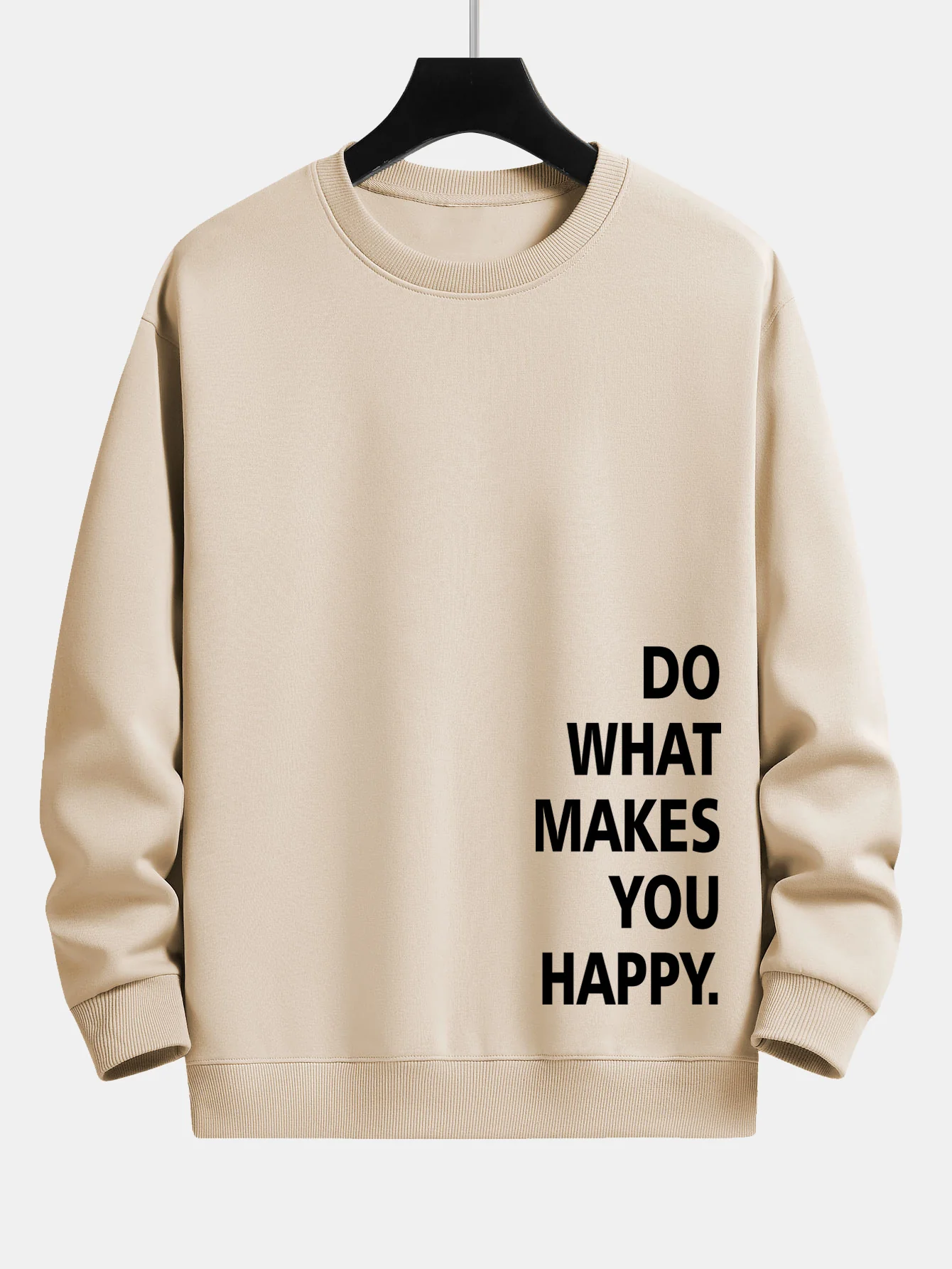 "Mach, was dich glücklich macht" Print Relax Fit Sweatshirt - Image 7