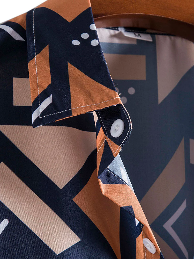 Geometrisches Druckhemd & Badehose - Image 9