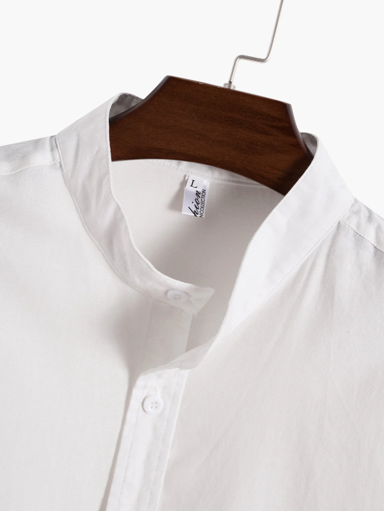 Leinen-Look Kurzarm Basic-Shirts & Gerade geschnittene Leinenhosen - Image 3