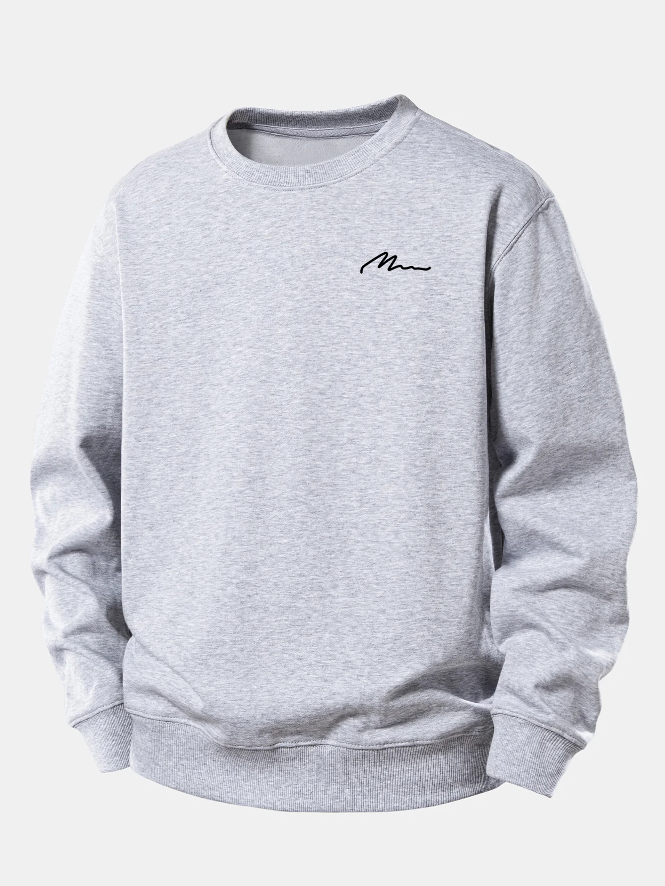 Herren Slogan Druck Relaxed Fit Sweatshirt - Image 5