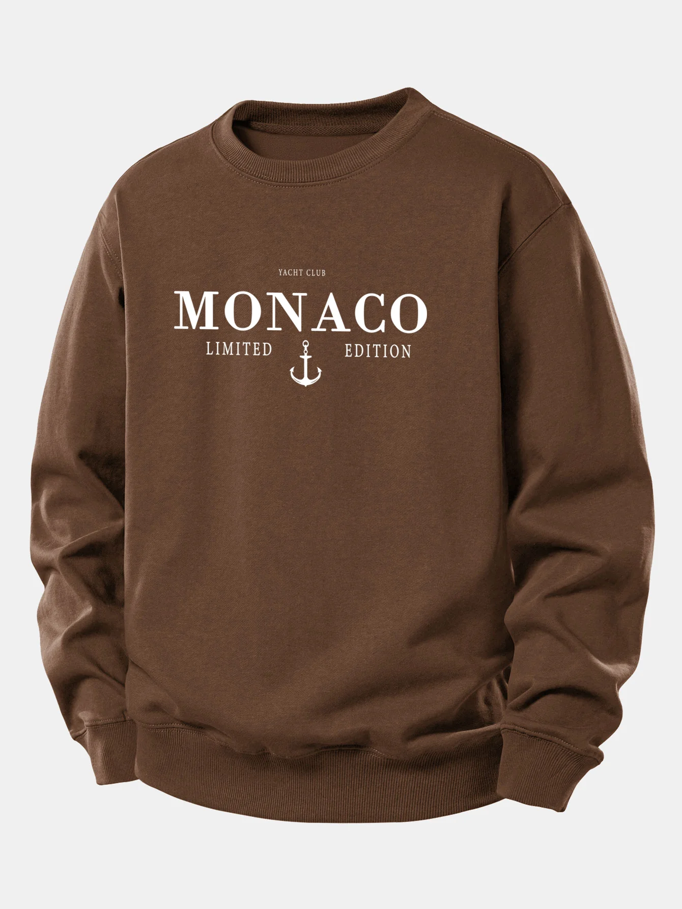 Monaco Slogan Druck Locker Geschnittenes Sweatshirt - Image 3
