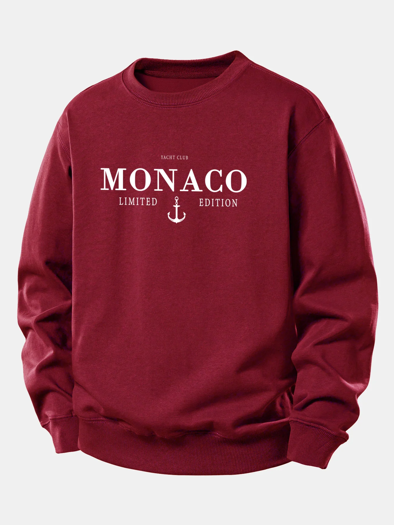 Monaco Slogan Druck Locker Geschnittenes Sweatshirt - Image 9