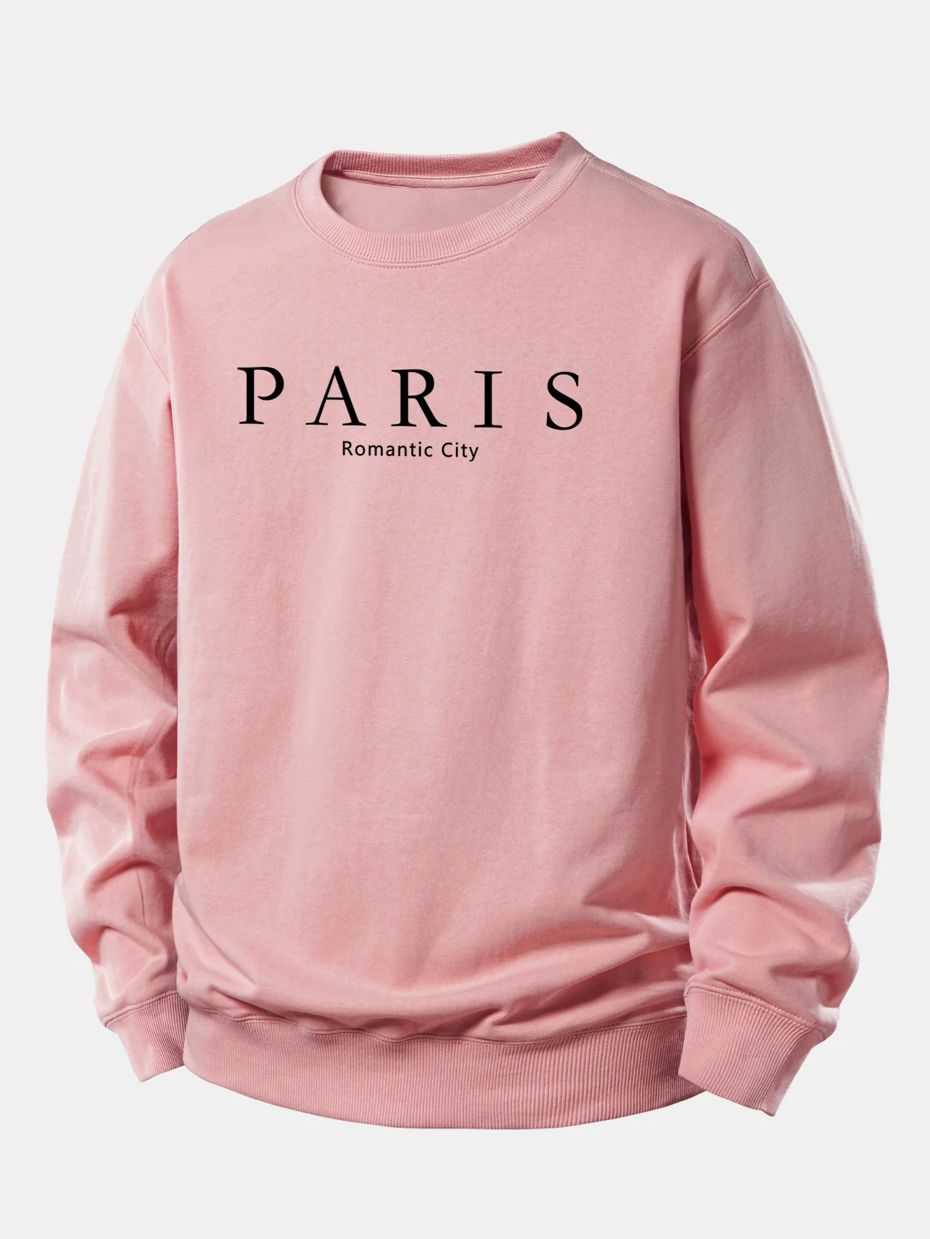 Paris Slogan Druck Locker Geschnittenes Sweatshirt - Image 7