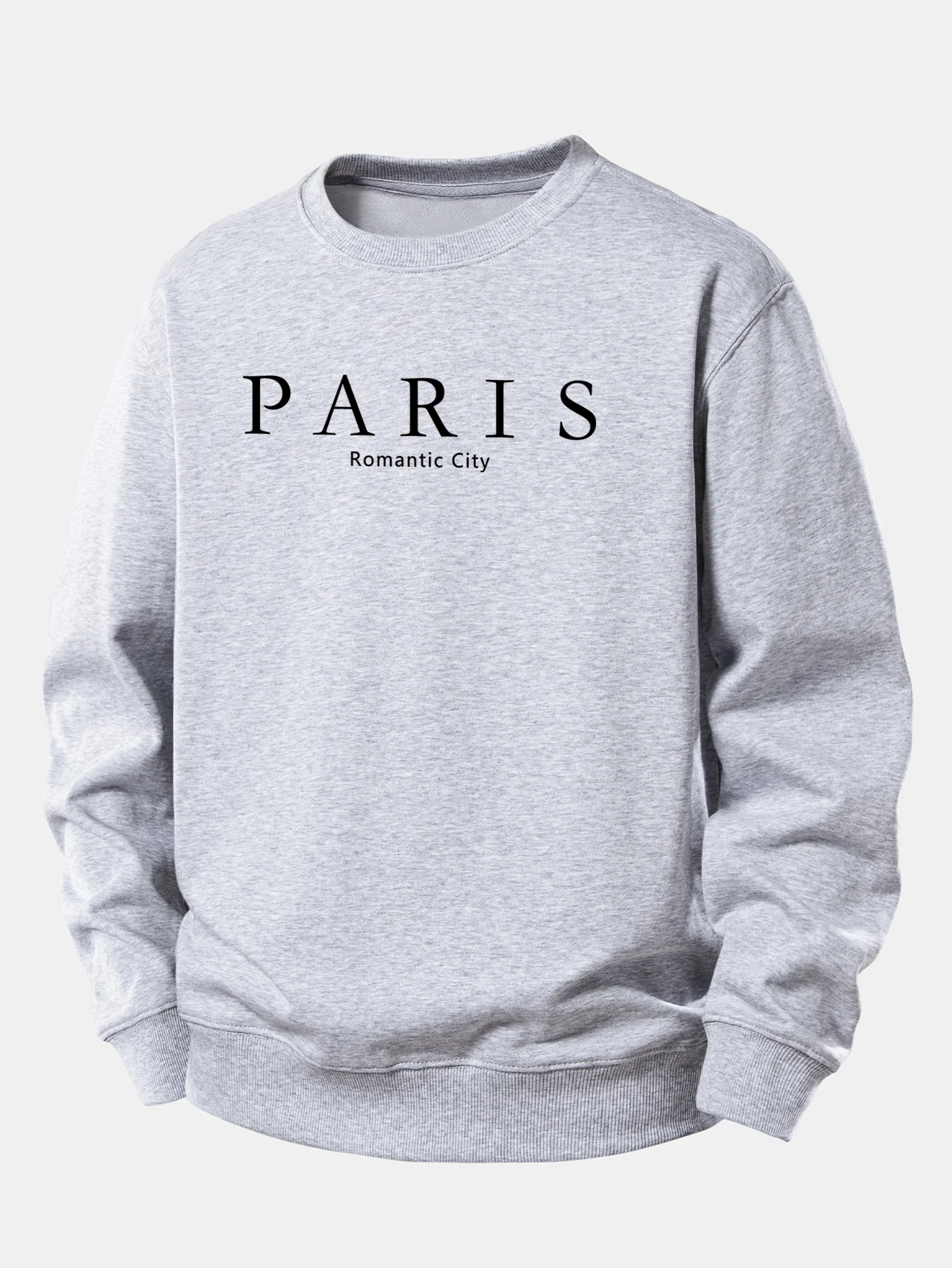 Paris Slogan Druck Locker Geschnittenes Sweatshirt - Image 9