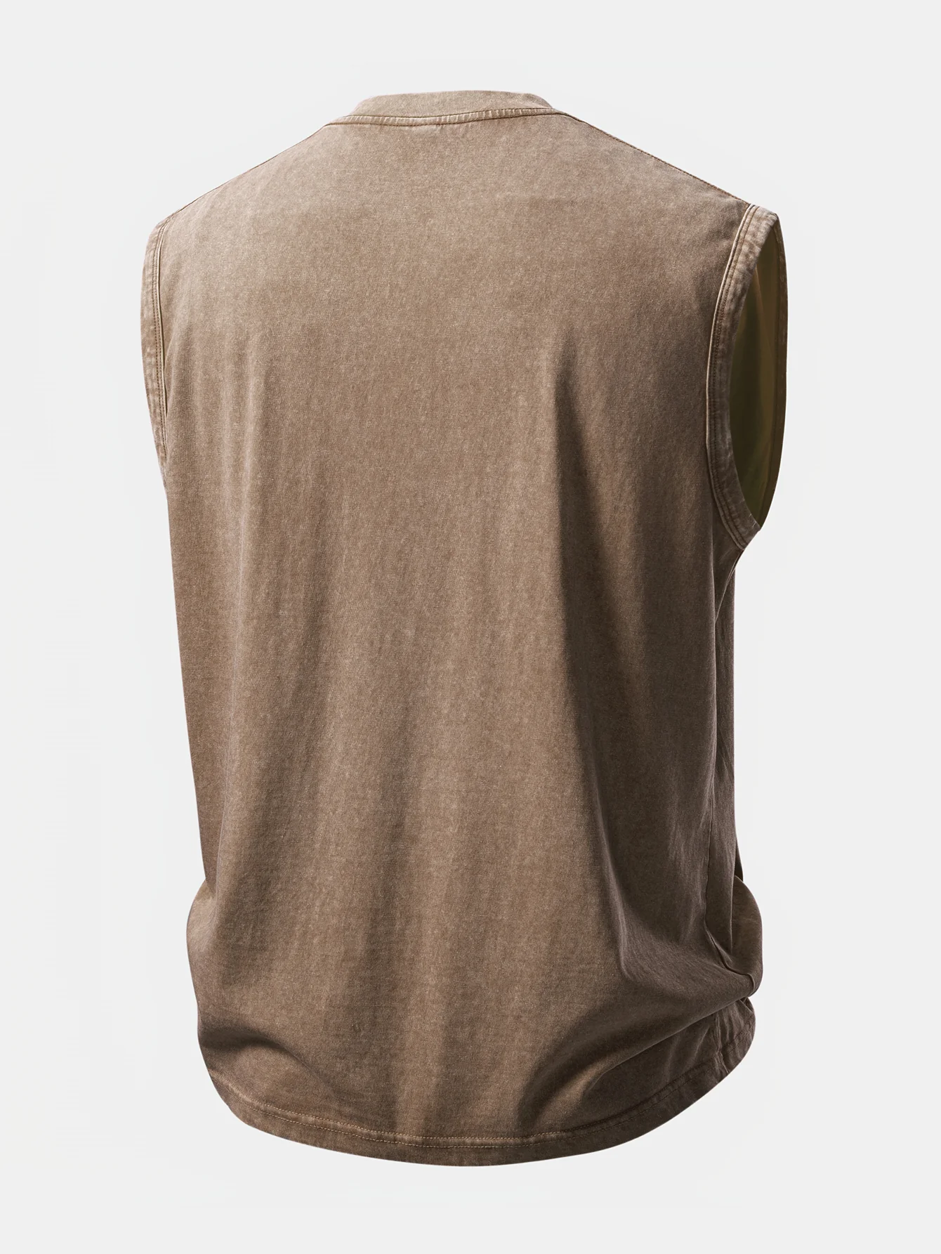 Pink Panther With V Sign Print Washed Distressed Tank Top - Image 7