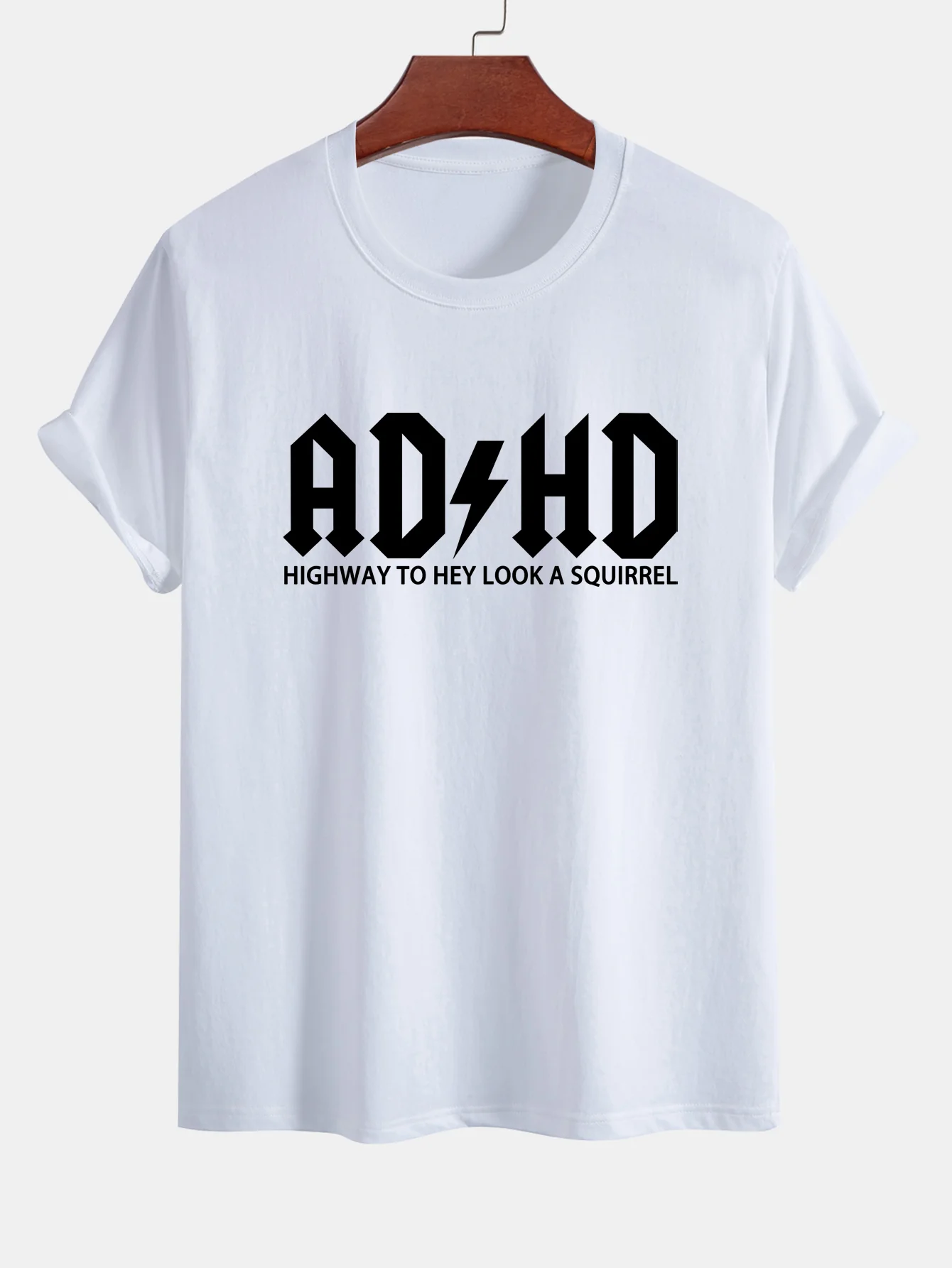 Regular Fit ADHS Druck Baumwoll-T-Shirt - Image 8