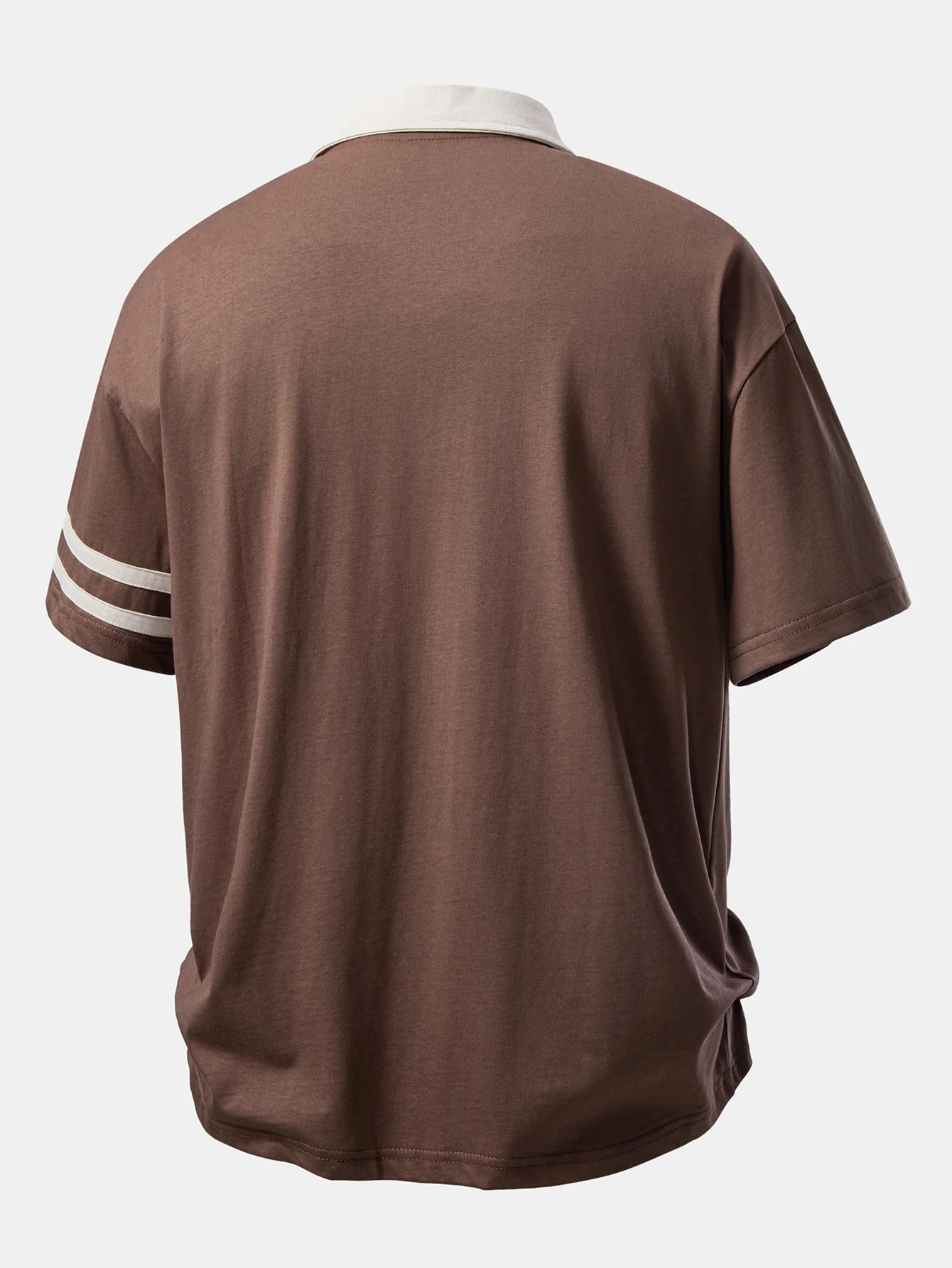 Relax Fit Milano Print Contrast Collar Polo Shirt - Image 6