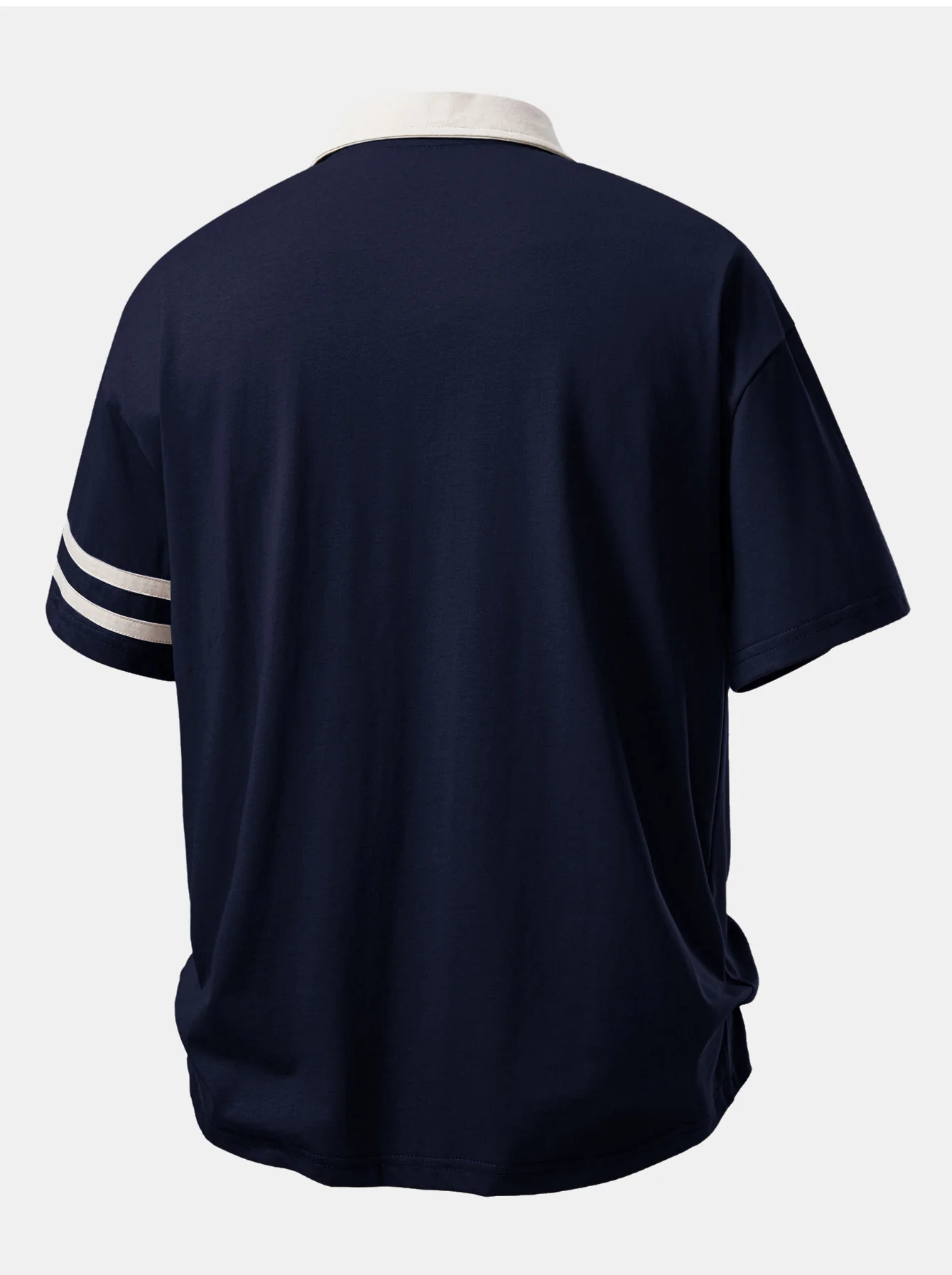 Relax Fit Milano Print Contrast Collar Polo Shirt - Image 8
