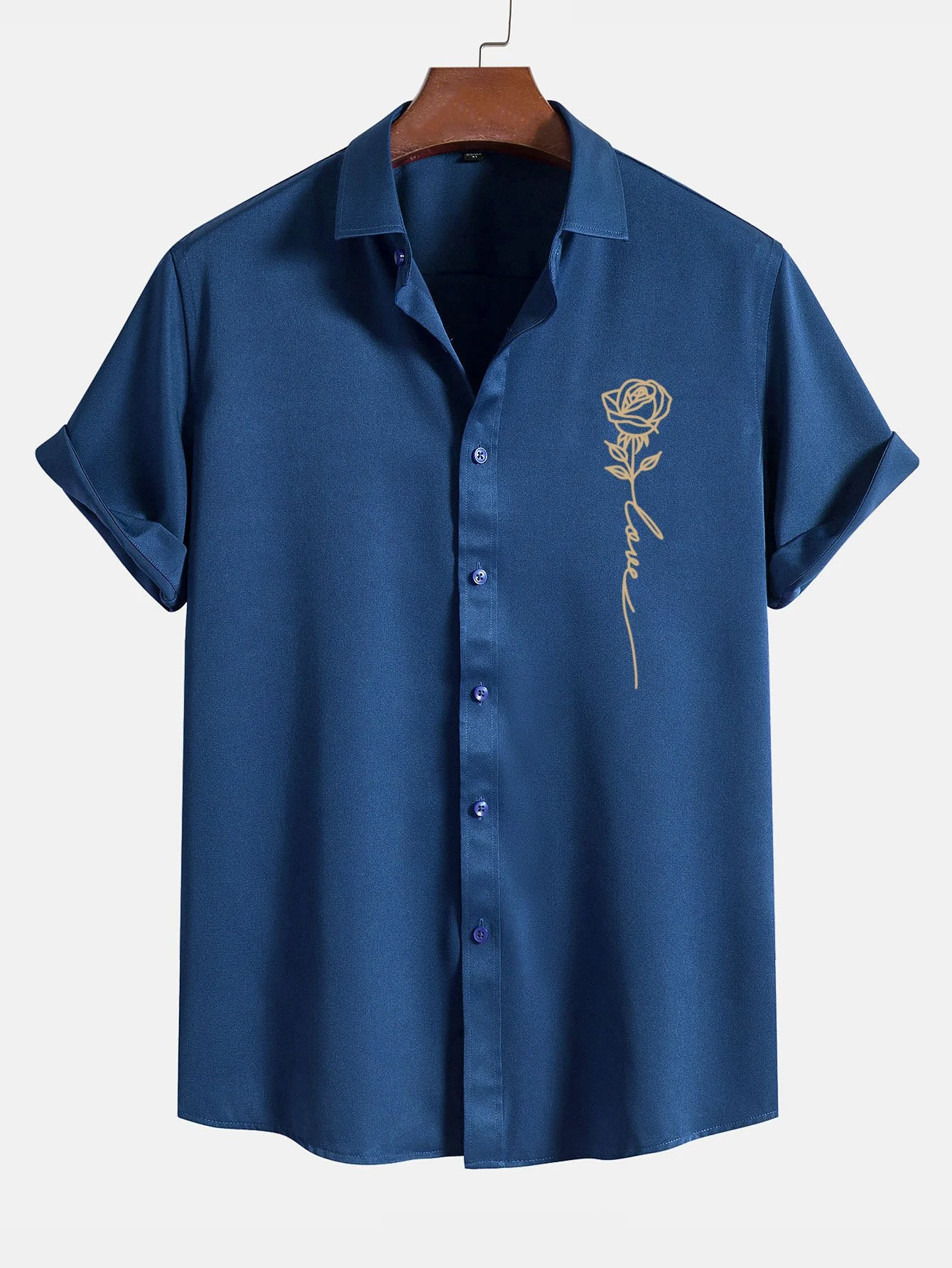 Rose Love Print Knopf-up Hemd - Image 2